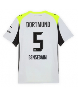 Billige Fotballdrakt Borussia Dortmund Ramy Bensebaini #5 Replika Bortedrakt 2025-26 Kortermet Billige Fotballdrakt Borussia Dortmund Ramy Bensebaini #5 Replika Bortedrakt 2025-26 Kortermet